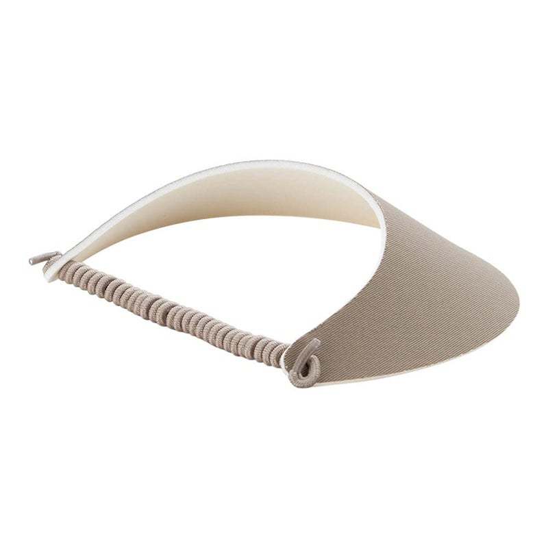 Otto Caps Fabric Foam Sun String Visor, Khaki - Image 4